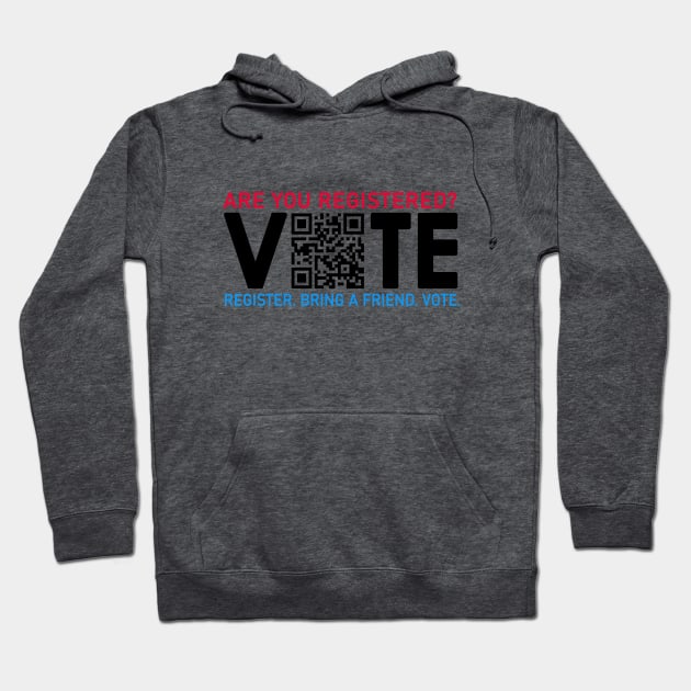 qr code vote Hoodie by creativity-w